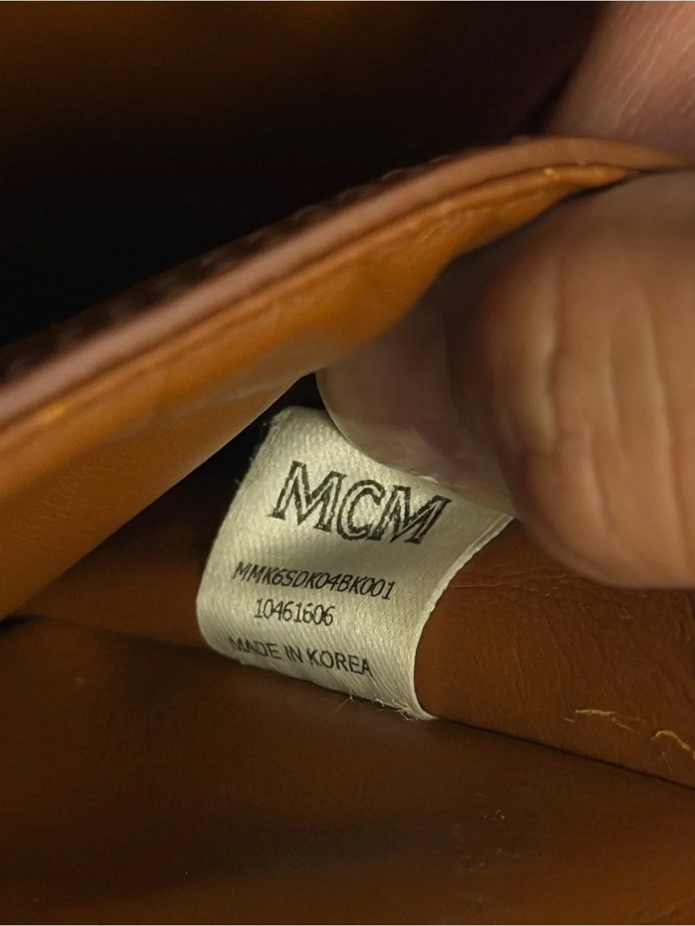 MCM Black Monogram Textured Leather Backpack